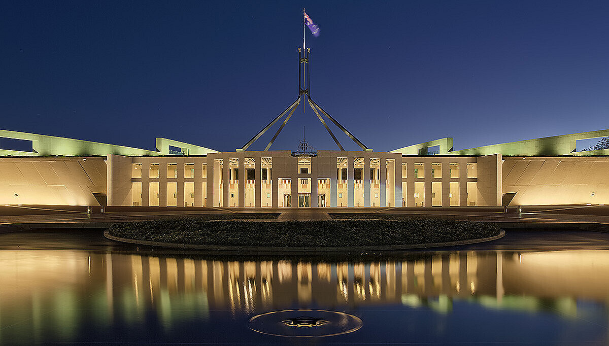 Parliament House at Dusk Canberra ACT