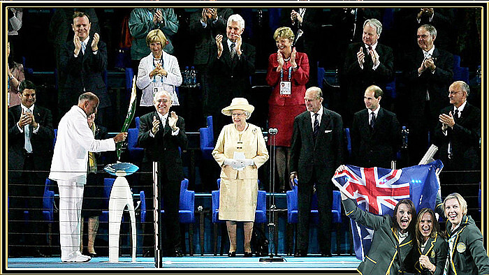 Queen Elizabeth II at the 2006 Melbourne Commonwealth Games Opening